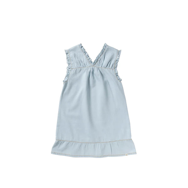 Chambray | Ruffle Dress