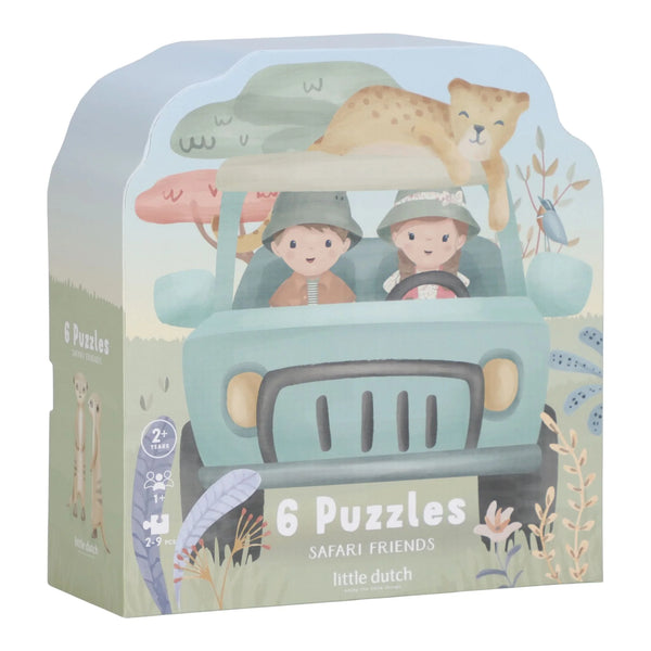 Little Dutch 6 Puzzels - Safari Friends FSC