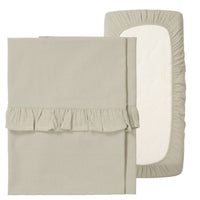 Wieglaken en hoeslaken set ruffle Faro