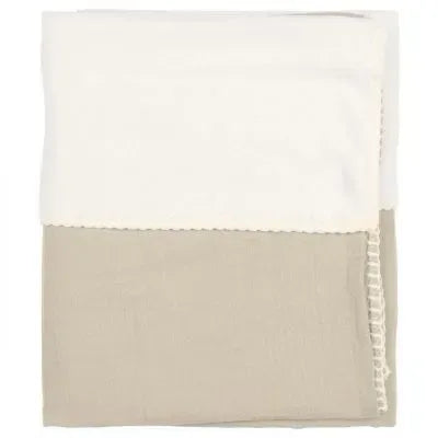 Ledikantdeken cotton fleece wafel Faro