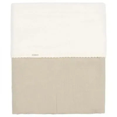 Ledikantdeken cotton fleece wafel Faro
