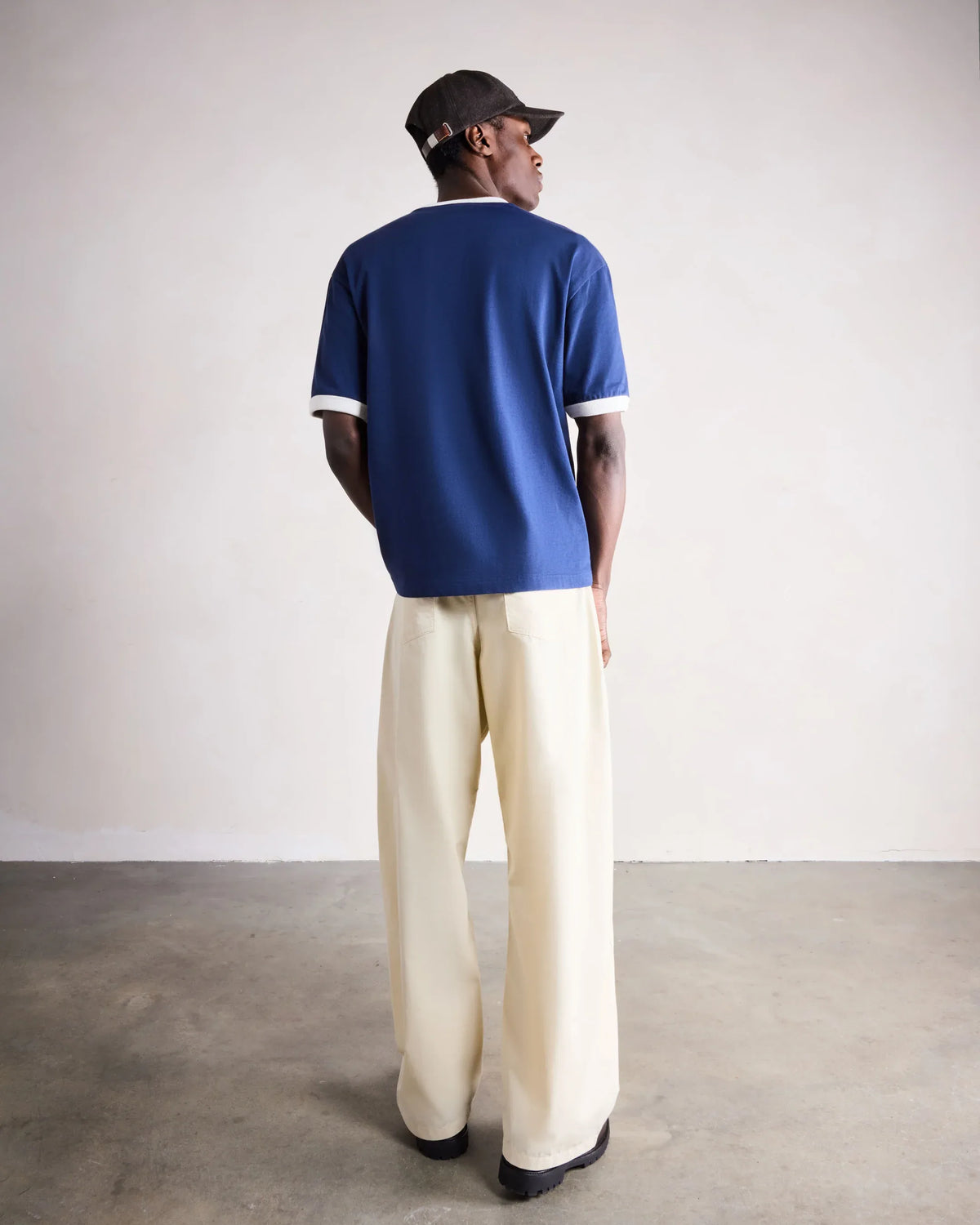 Saint Blanc Scribble Ringer Shirt Blue/white