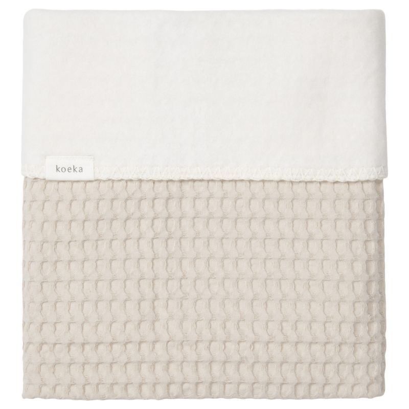 Ledikantdeken cotton fleece wafel Amsterdam
