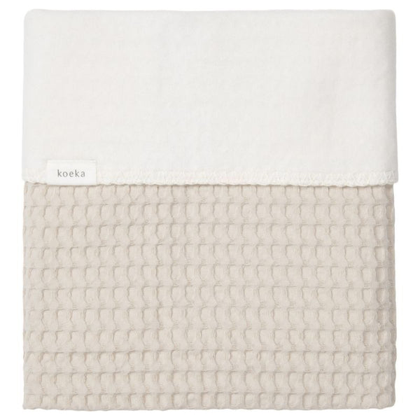 Ledikantdeken cotton fleece wafel Amsterdam