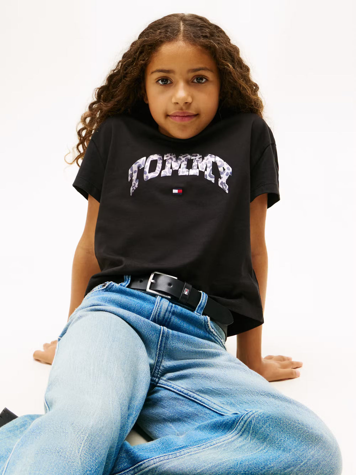 Varsity sateen graphic t-shirt