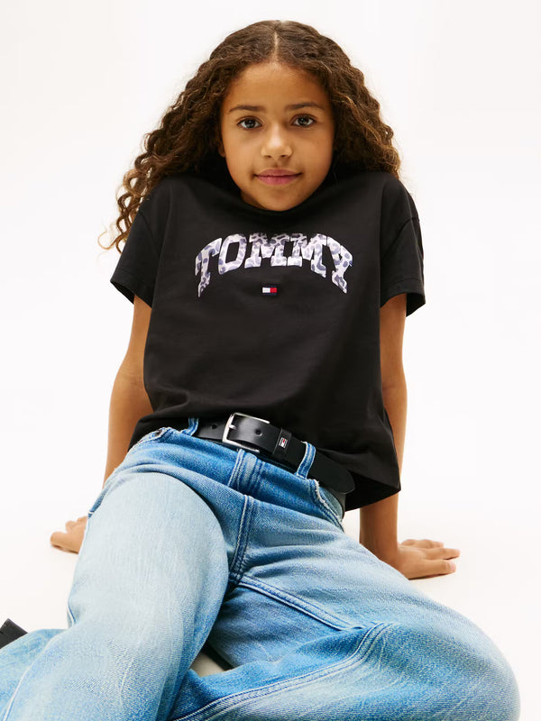 Varsity sateen graphic t-shirt