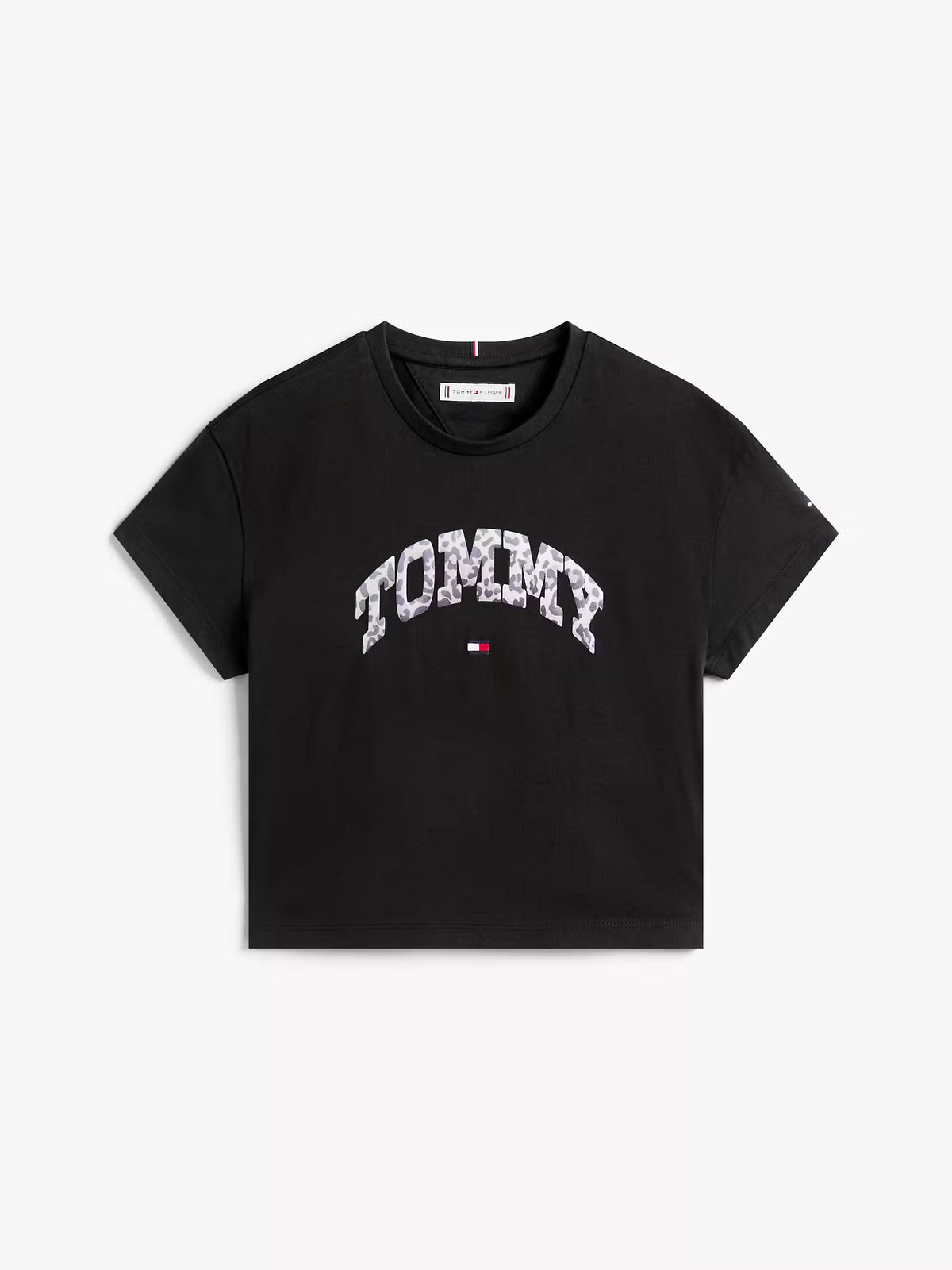 Varsity sateen graphic t-shirt