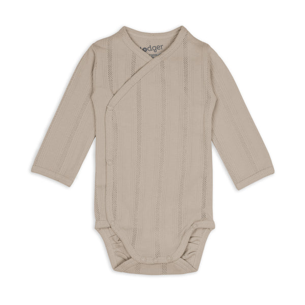Lodger Romper LS Pointelle Shell
