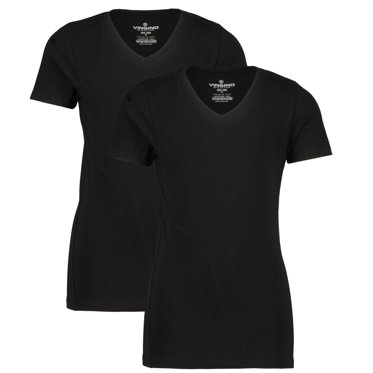Boys t-shirt v-neck (2-pack)