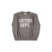 Sisters Department Fitted sleeveless t-shirt sisters dept print Grey