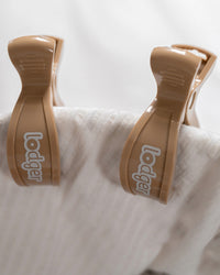 Lodger Swaddle Clip 2-pack Beige