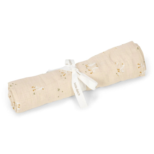 Little Dutch Swaddle - Beige - 120 cm - Newborn Naturals - Little Goose
