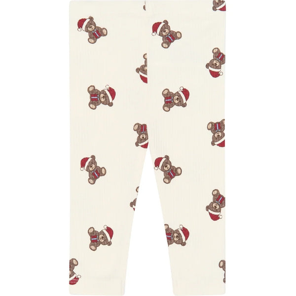 The New Siblings TNSBHoliday Teddy Rib Leggings Gardenia aop
