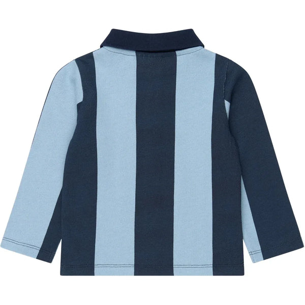 The New Siblings TNSTViro L_S Polo Navy blazer striped