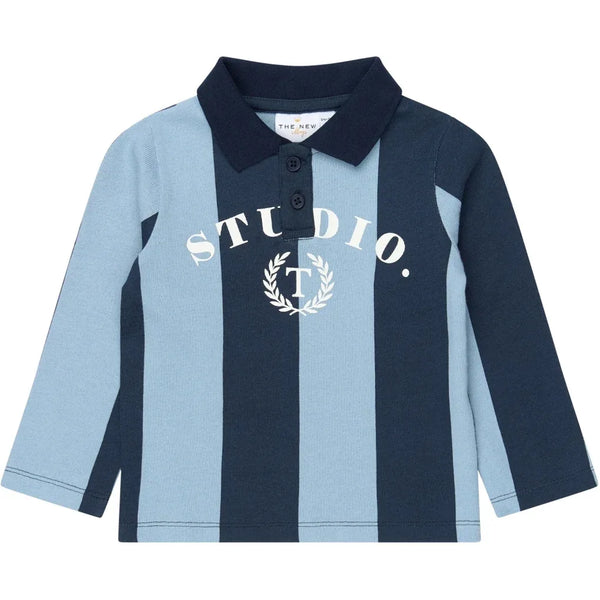The New Siblings TNSTViro L_S Polo Navy blazer striped