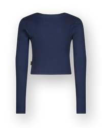Basic crop rib top t-shirt