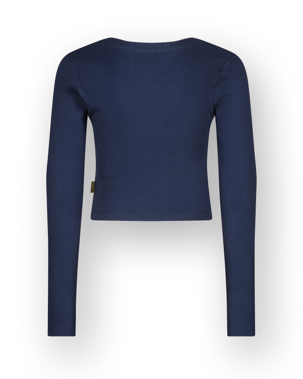 Basic crop rib top t-shirt