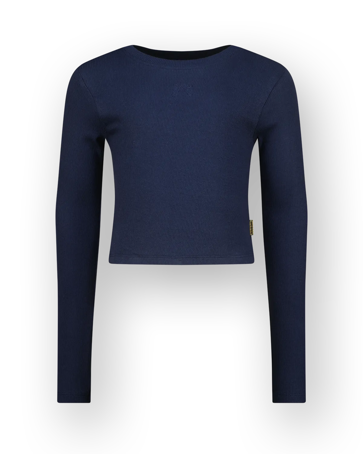 Basic crop rib top t-shirt