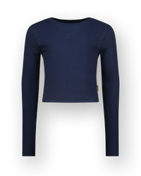 Basic crop rib top t-shirt