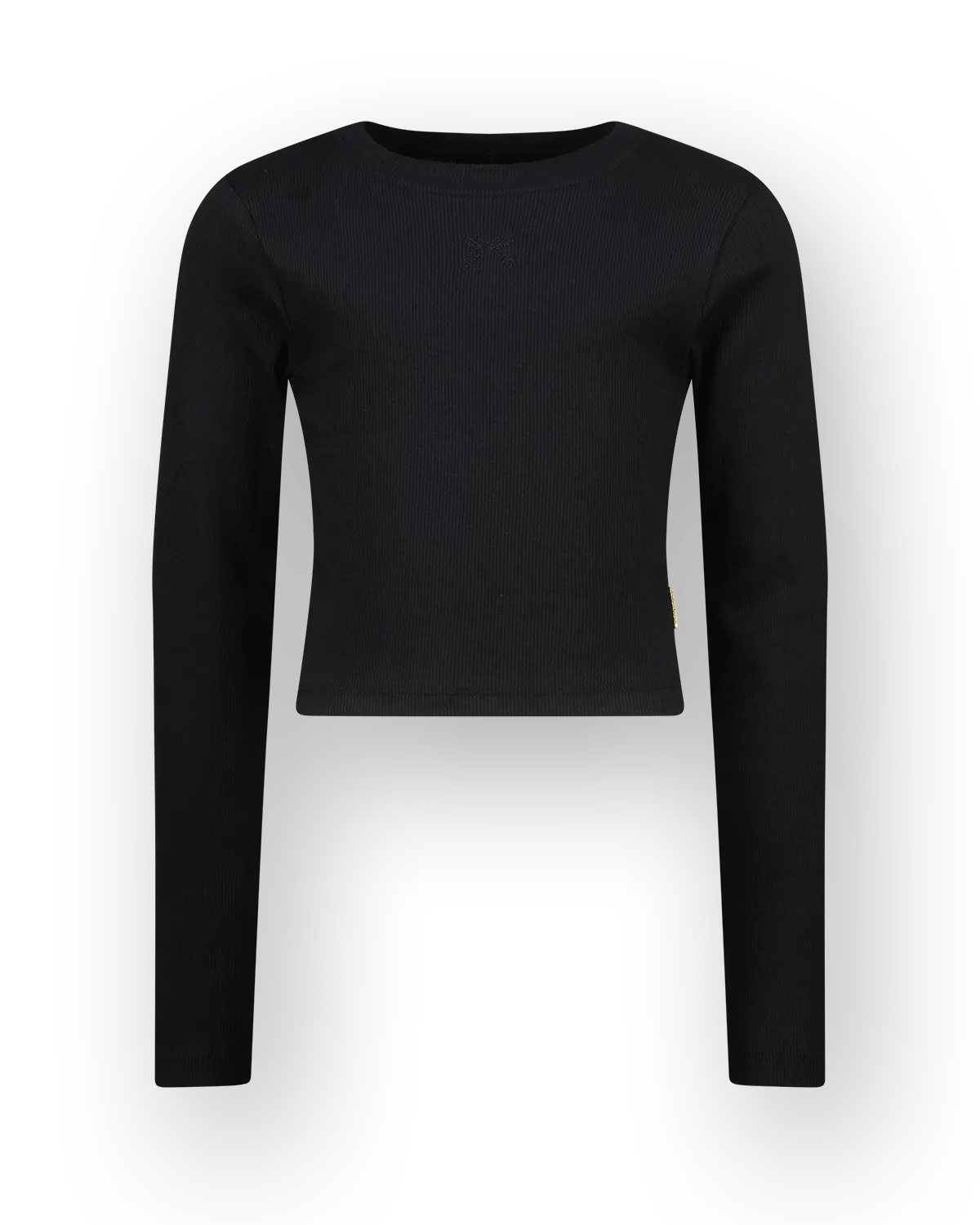Basic crop rib top t-shirt