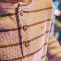 Stripe Terry | Relaxed Granddad Longsleeve
