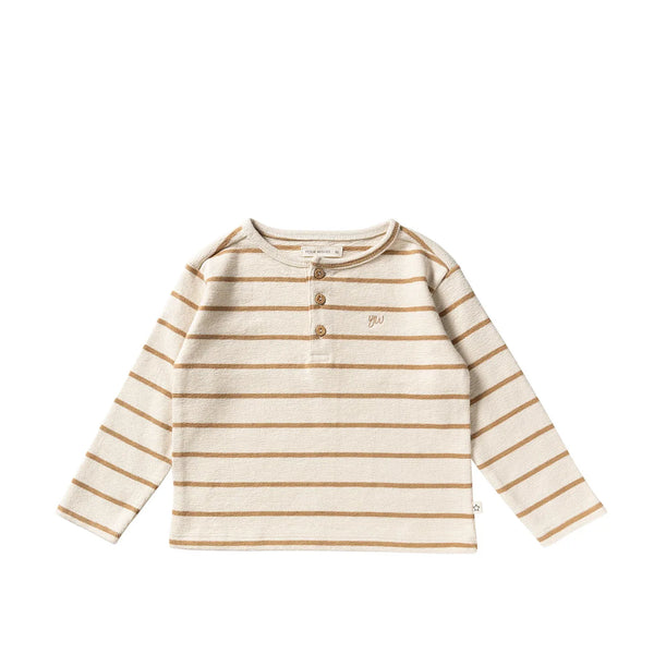 Stripe Terry | Relaxed Granddad Longsleeve