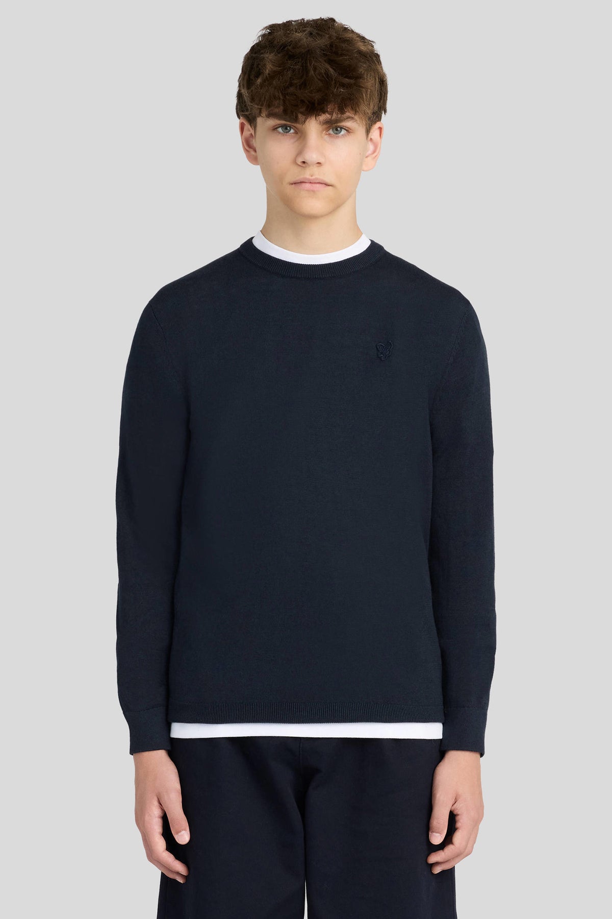 Tonal Eagle Crew Neck Jumper