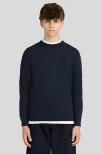 Tonal Eagle Crew Neck Jumper