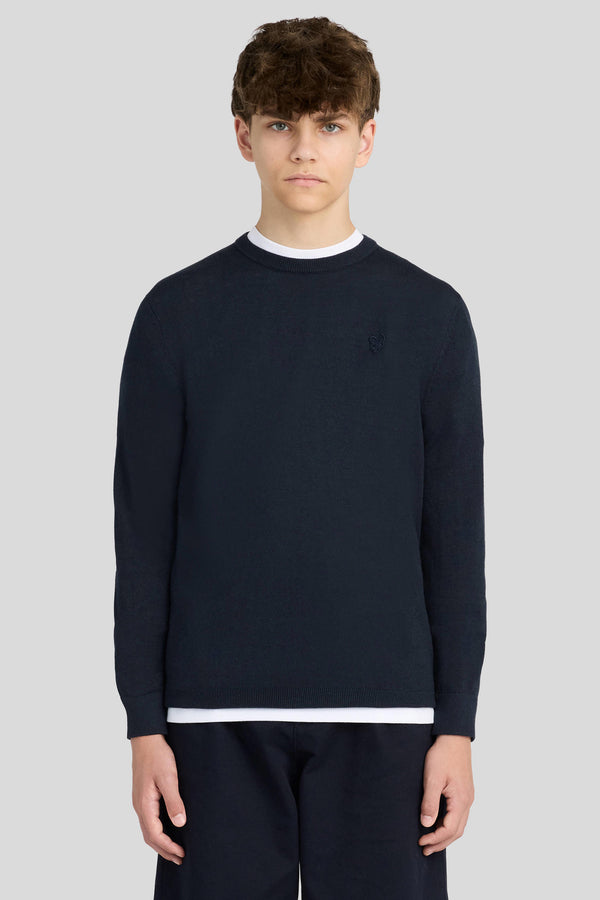 Tonal Eagle Crew Neck Jumper