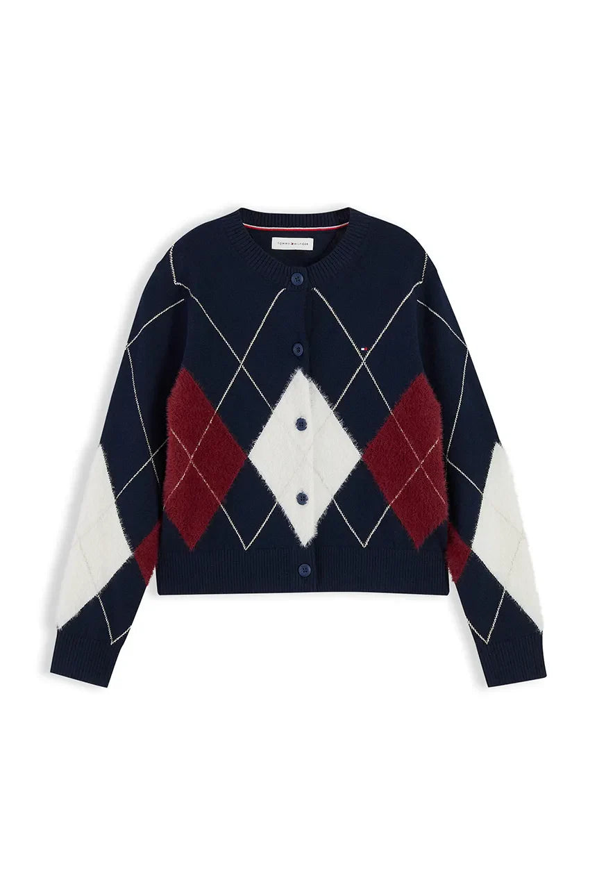 Tommy Hilfiger Argyle cardigan Dark blue