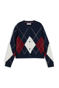 Tommy Hilfiger Argyle cardigan Dark blue