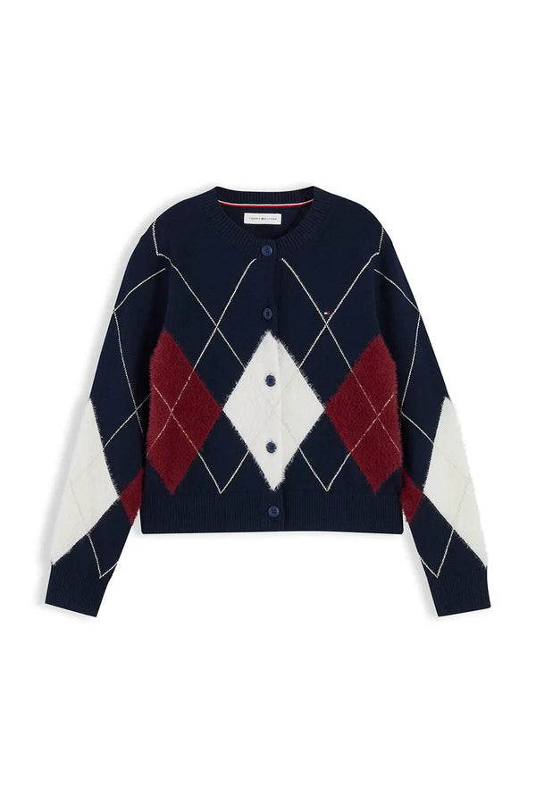 Tommy Hilfiger Argyle cardigan Dark blue