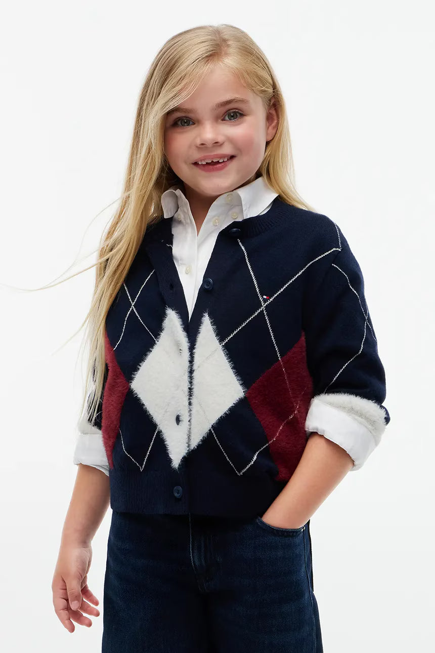 Tommy Hilfiger Argyle cardigan Dark blue