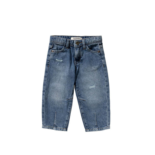 Medium Blue | Barrel Jeans