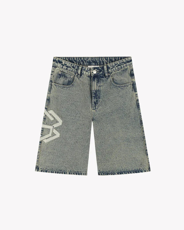 Washed Denim Short