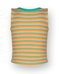 Icon-fancy stripe rib top Top