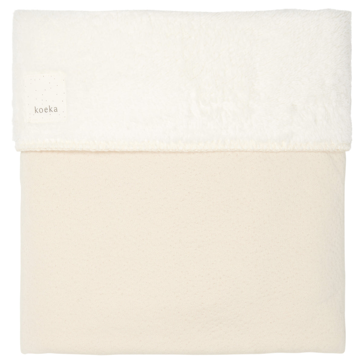 Koeka wiegdeken runa teddy Warm white