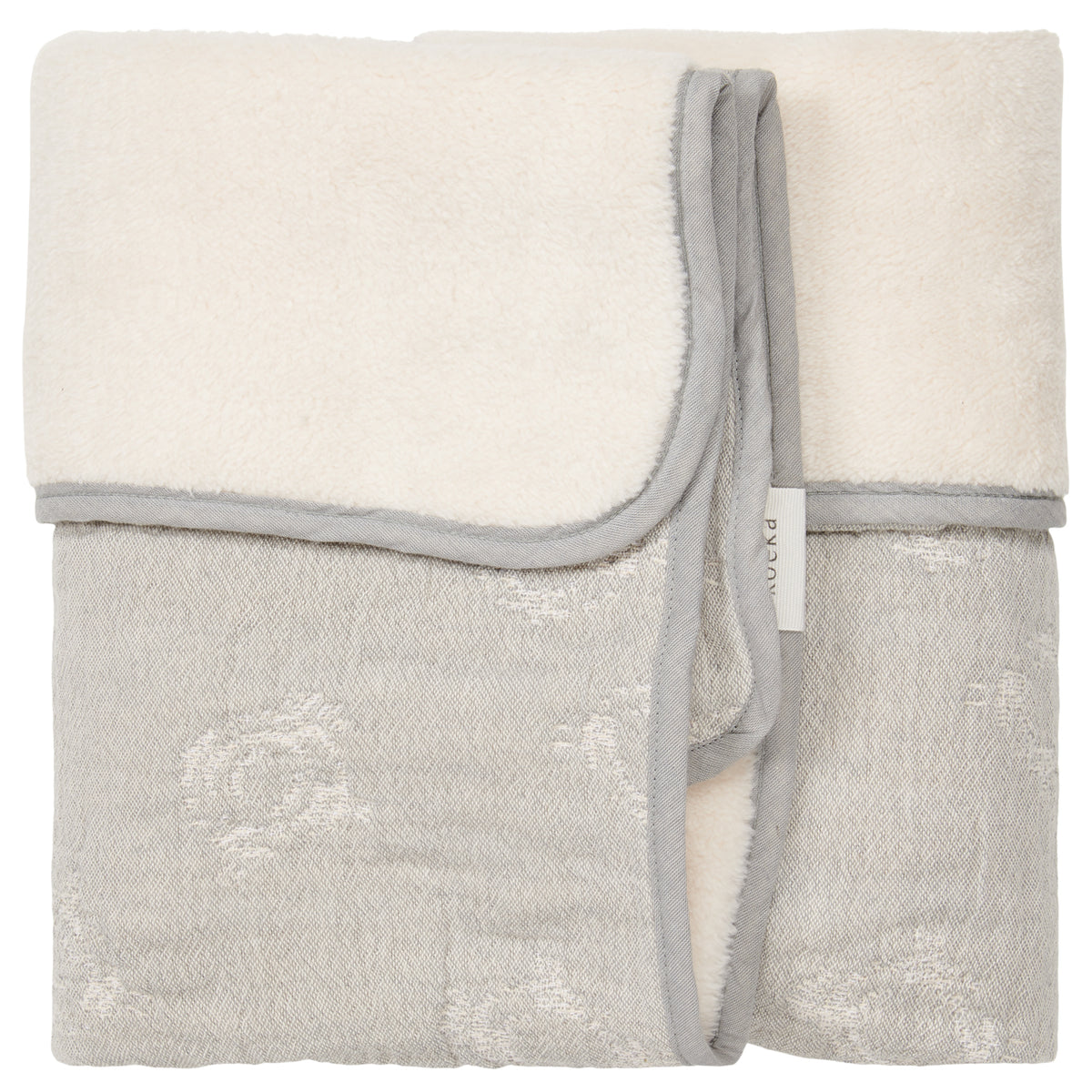 Koeka wiegdeken teddy portobello Steel grey