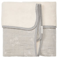 Koeka wiegdeken teddy portobello Steel grey