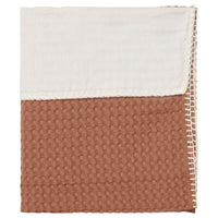 Koeka wiegdeken wafel/flanel antwerp Hazel/pebble