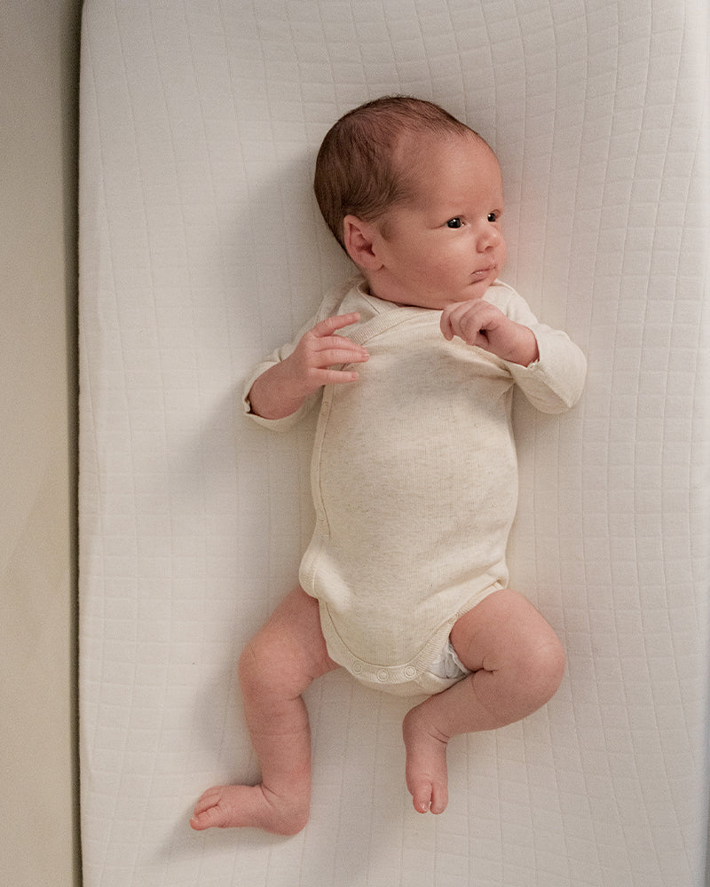 Lodger Romper LS Melange Birch