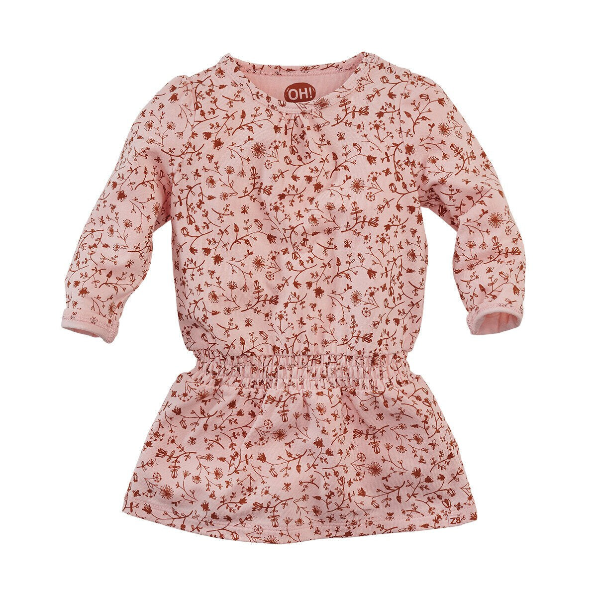 Z8 Honeybee N21 jurkje lange mouw Soft pink/aop