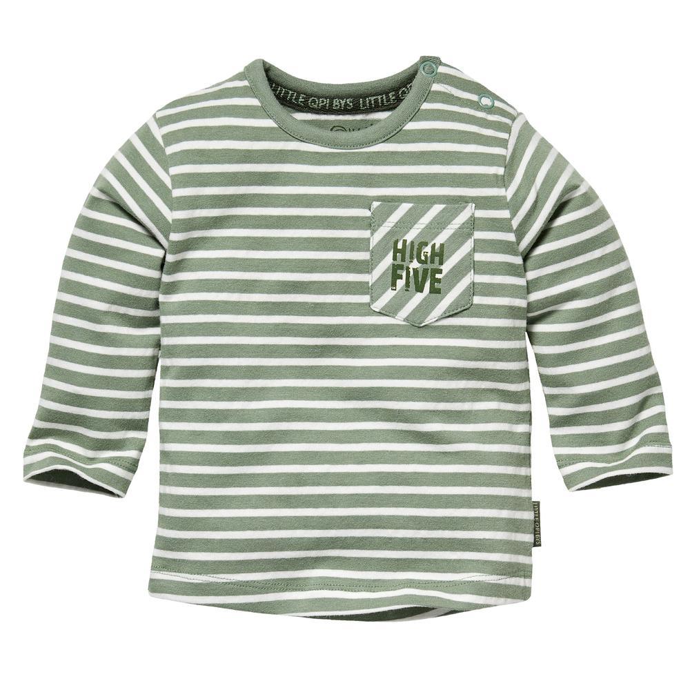 Quapi zahi nb05 longsleeve Dusty green stripe