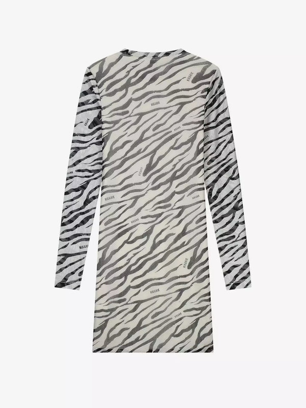 Zebra Mesh Dress