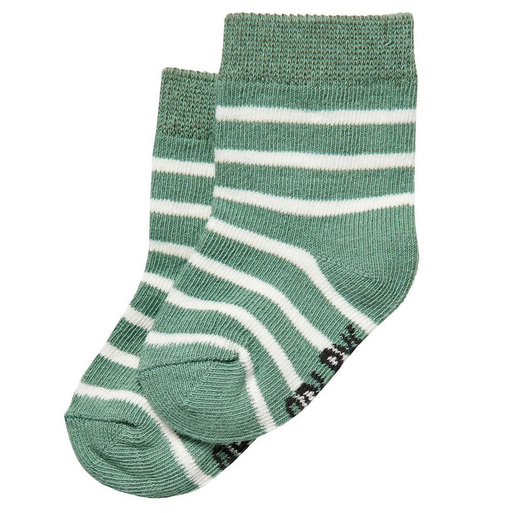 Quapi zyan nb05 sokjes Dusty green stripe